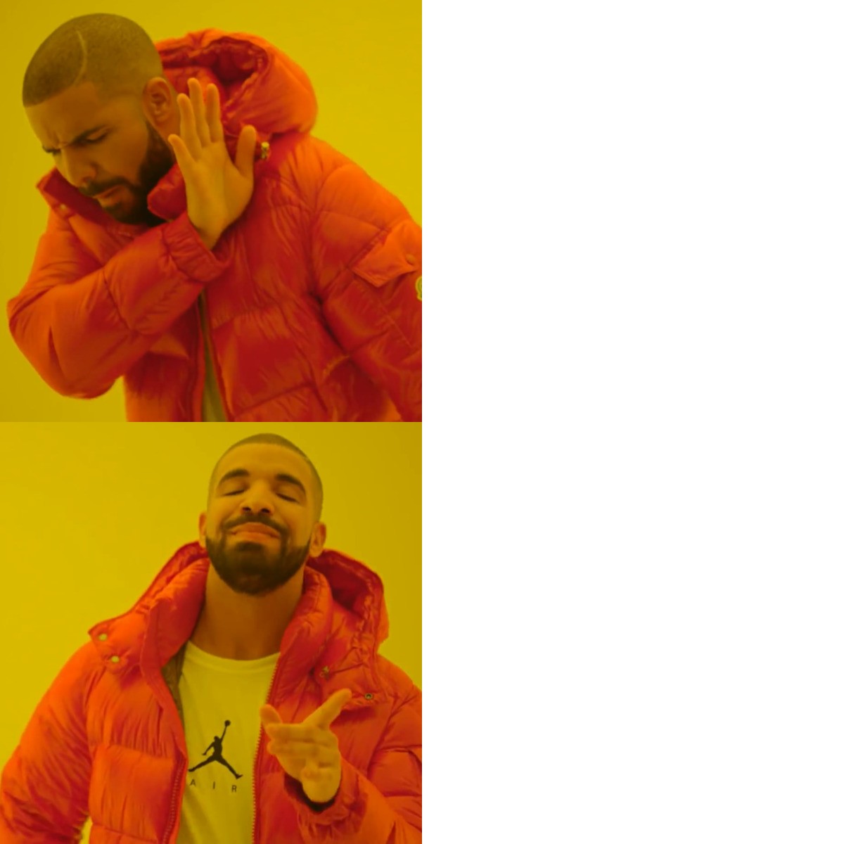 Drake Hotline Bling meme about Black Girl Vitamins